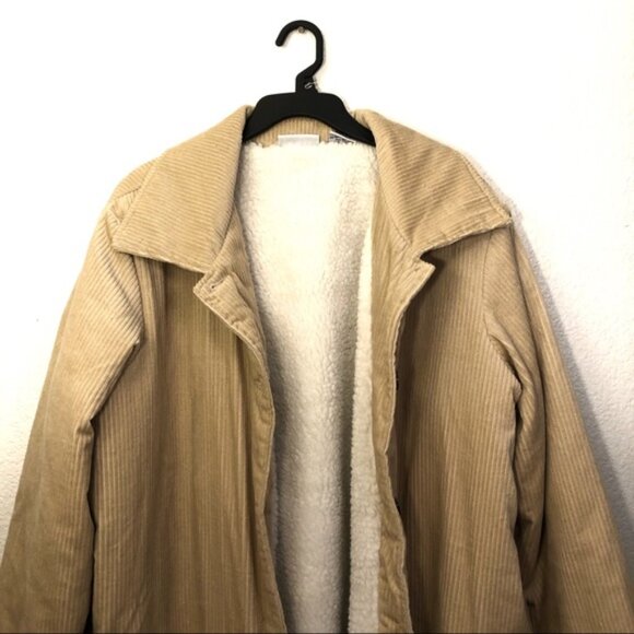 Blair 80s Vintage Sherpa Lined Corduroy Coat - Picture 3 of 8